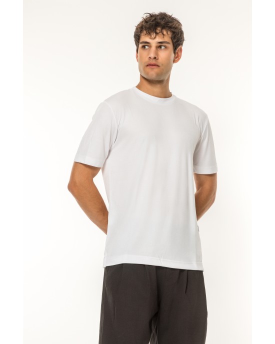 T-shirt Vittorio ασπρό ΚΟΝΤΟΜΑΝΙΚΕΣ