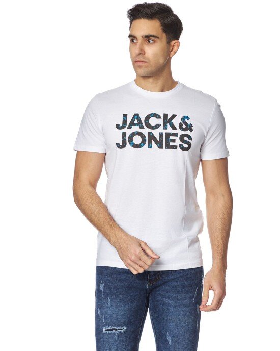 Tshirt Jack n Jones άσπρο