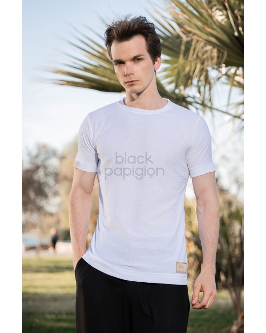 T-Shirt Rebel άσπρο ΚΟΝΤΟΜΑΝΙΚΕΣ