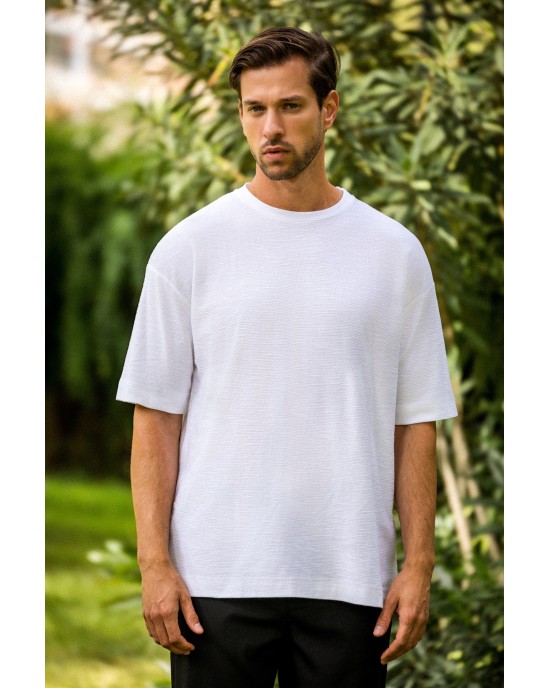 T-shirt Vittorio ασπρό ΚΟΝΤΟΜΑΝΙΚΕΣ
