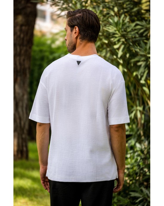 T-shirt Vittorio ασπρό ΚΟΝΤΟΜΑΝΙΚΕΣ