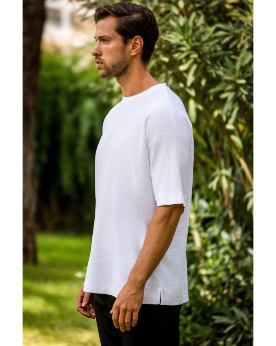 T-shirt Vittorio ασπρό ΚΟΝΤΟΜΑΝΙΚΕΣ