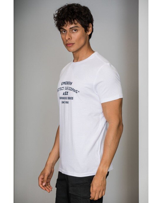 T-shirt Emerson Ασπρο T-shirt Emerson Ασπρο