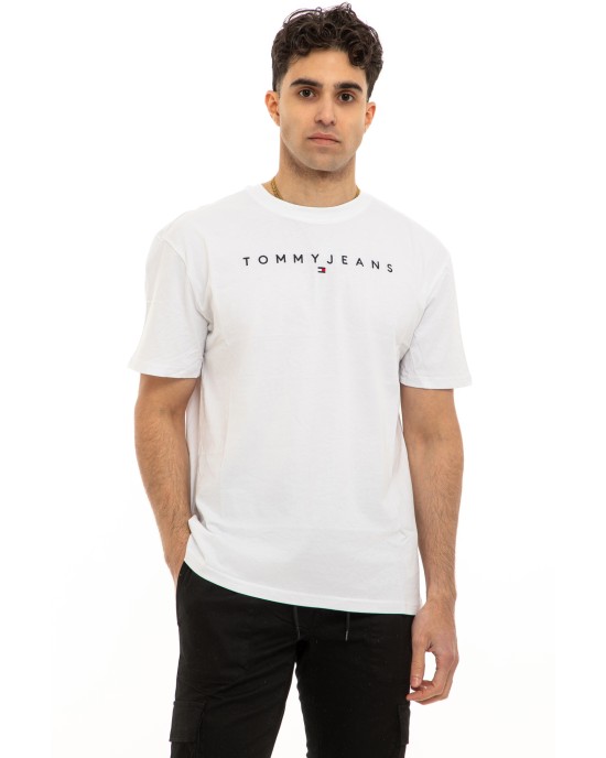 T-shirt Tommy Jeans άσπρο ΚΟΝΤΟΜΑΝΙΚΕΣ