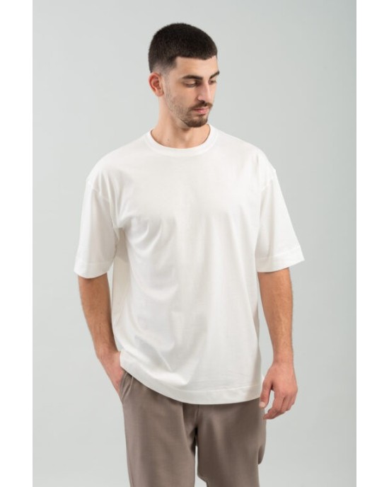 T-shirt Vittorio άσπρη ΚΟΝΤΟΜΑΝΙΚΕΣ