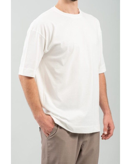 T-shirt Vittorio άσπρη ΚΟΝΤΟΜΑΝΙΚΕΣ