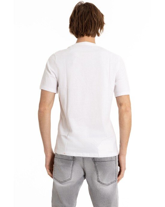 T-shirt Jack n Jones άσπρο ΚΟΝΤΟΜΑΝΙΚΕΣ