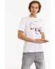 T-shirt Jack n Jones άσπρο ΚΟΝΤΟΜΑΝΙΚΕΣ