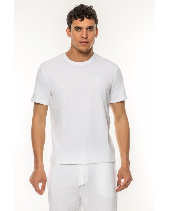 T-Shirt Boss άσπρο ΚΟΝΤΟΜΑΝΙΚΕΣ