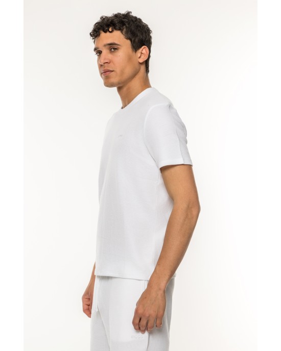 T-Shirt Boss άσπρο ΚΟΝΤΟΜΑΝΙΚΕΣ