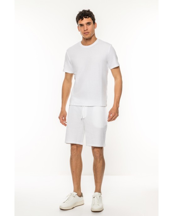 T-Shirt Boss άσπρο ΚΟΝΤΟΜΑΝΙΚΕΣ