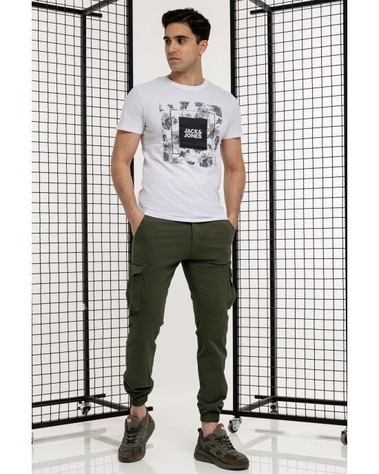 T-shirt Jack n Jones άσπρο ΚΟΝΤΟΜΑΝΙΚΕΣ T-shirt Jack n Jones άσπρο ΚΟΝΤΟΜΑΝΙΚΕΣ