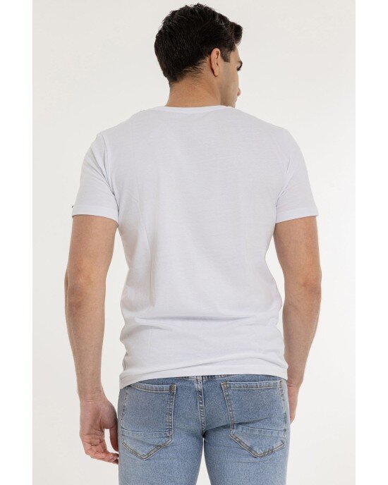 T-shirt Jack n Jones άσπρο ΚΟΝΤΟΜΑΝΙΚΕΣ