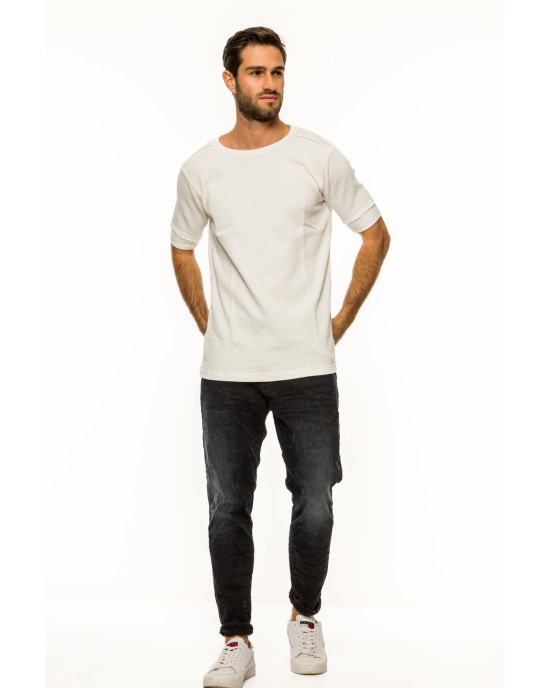 T-Shirt Rebel άσπρο ΚΟΝΤΟΜΑΝΙΚΕΣ T-Shirt Rebel άσπρο ΚΟΝΤΟΜΑΝΙΚΕΣ