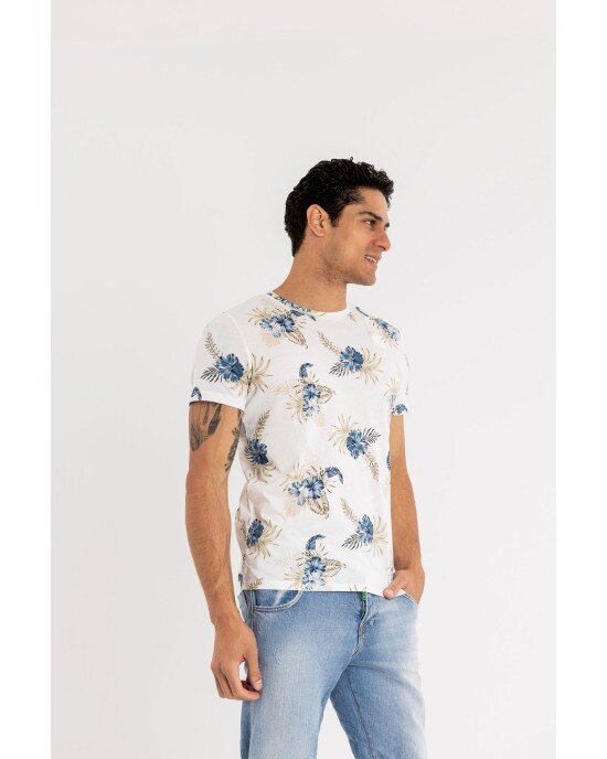 T-shirt Jack n Jones άσπρο ΚΟΝΤΟΜΑΝΙΚΕΣ