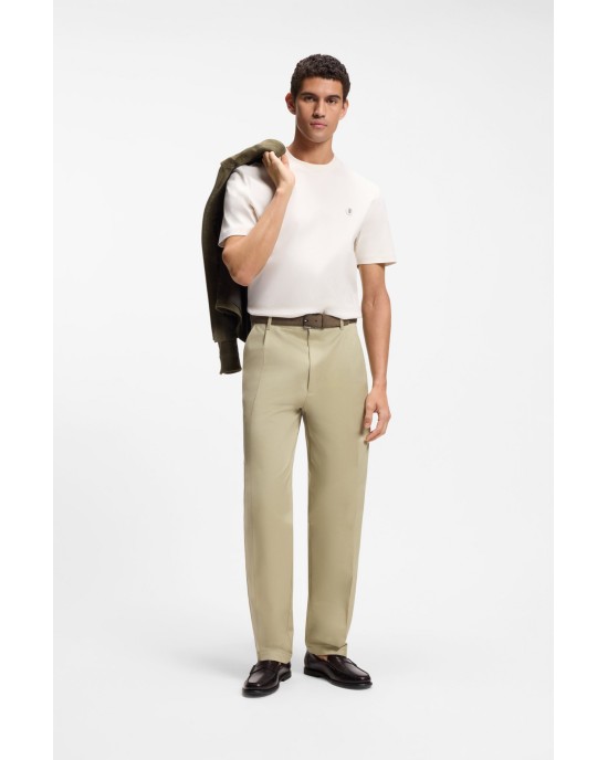 T-Shirt Boss άσπρο ΚΟΝΤΟΜΑΝΙΚΕΣ