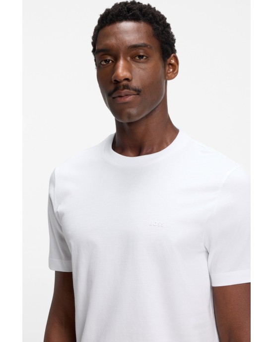 T-Shirt Boss άσπρο ΚΟΝΤΟΜΑΝΙΚΕΣ