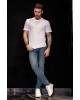 T-shirt Jack n Jones άσπρο ΚΟΝΤΟΜΑΝΙΚΕΣ