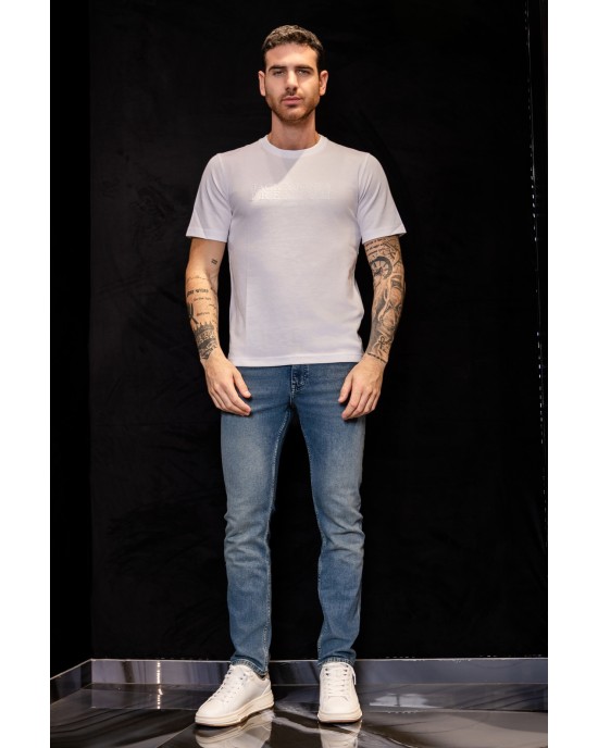 T-shirt Jack n Jones άσπρο ΚΟΝΤΟΜΑΝΙΚΕΣ