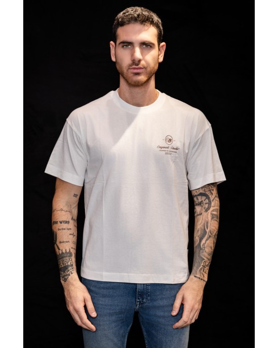 T-shirt Jack n Jones άσπρο ΚΟΝΤΟΜΑΝΙΚΕΣ