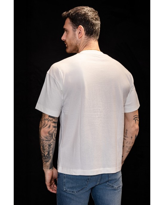 T-shirt Jack n Jones άσπρο ΚΟΝΤΟΜΑΝΙΚΕΣ