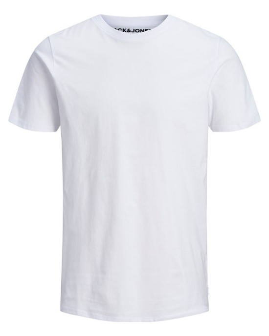 T-shirt Jack n Jones άσπρο ΚΟΝΤΟΜΑΝΙΚΕΣ