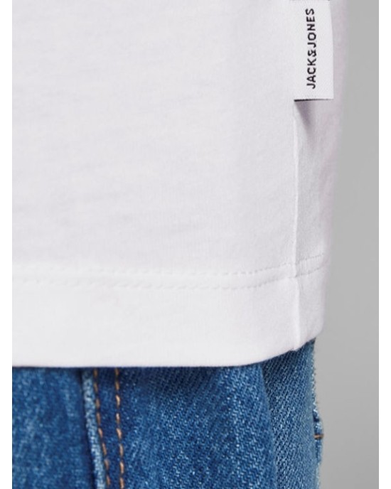 T-shirt Jack n Jones άσπρο ΚΟΝΤΟΜΑΝΙΚΕΣ