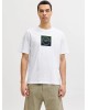 T-shirt Jack n Jones άσπρο ΚΟΝΤΟΜΑΝΙΚΕΣ