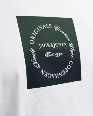 T-shirt Jack n Jones άσπρο