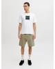 T-shirt Jack n Jones άσπρο ΚΟΝΤΟΜΑΝΙΚΕΣ