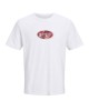 T-shirt Jack n Jones άσπρο ΚΟΝΤΟΜΑΝΙΚΕΣ