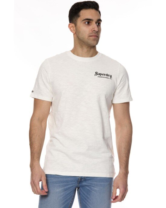 T-shirt SUPERDRY άσπρο T-shirt SUPERDRY άσπρο