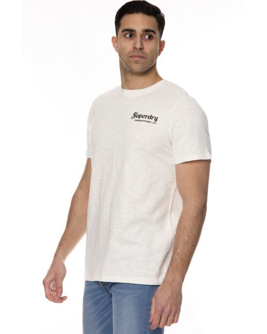 T-shirt SUPERDRY άσπρο T-shirt SUPERDRY άσπρο