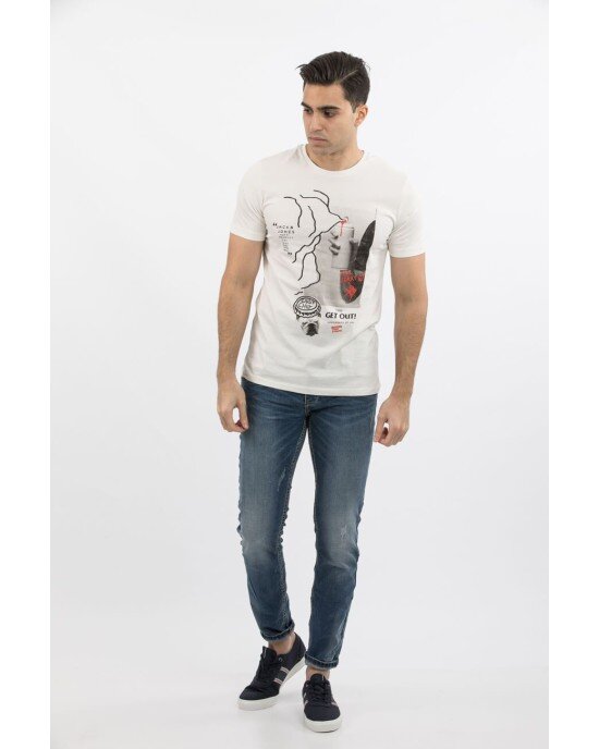 T-shirt Jack n Jones λευκό T-shirt Jack n Jones λευκό