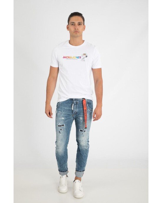 T-shirt Jack n Jones λευκό T-shirt Jack n Jones λευκό