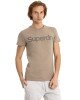 T-shirt SUPERDRY μπεζ ΚΟΝΤΟΜΑΝΙΚΕΣ