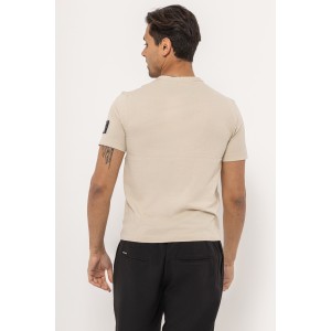 T-shirt Calvin Klein μπεζ T-shirt Calvin Klein μπεζ