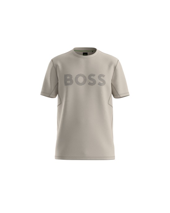 T-Shirt Boss μπεζ ΚΟΝΤΟΜΑΝΙΚΕΣ