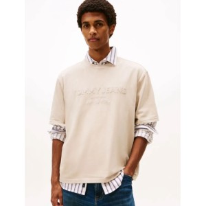 T-shirt Tommy Jeans μπεζ