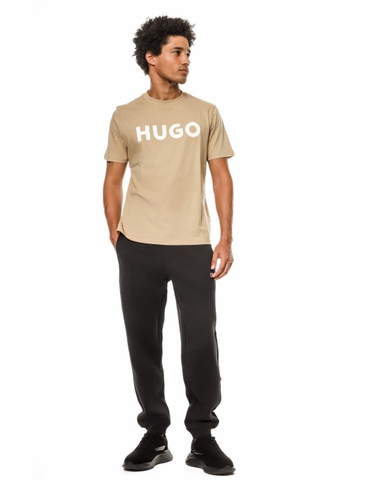 T-Shirt Hugo μπεζ ΚΟΝΤΟΜΑΝΙΚΕΣ