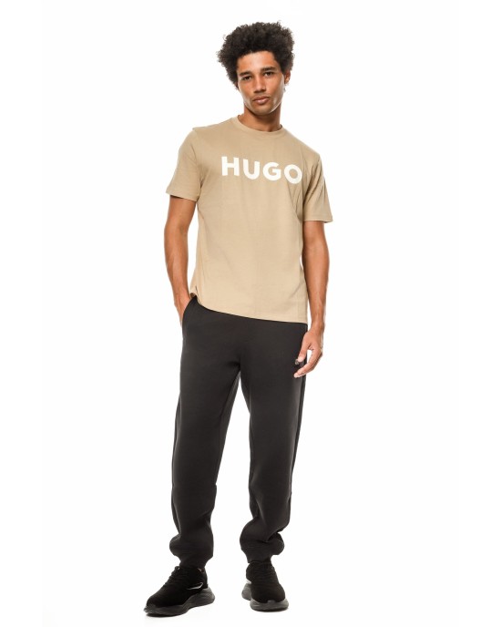 T-Shirt Hugo μπεζ ΚΟΝΤΟΜΑΝΙΚΕΣ