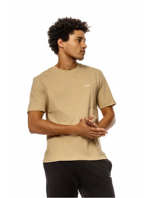 T-Shirt Hugo μπεζ ΚΟΝΤΟΜΑΝΙΚΕΣ