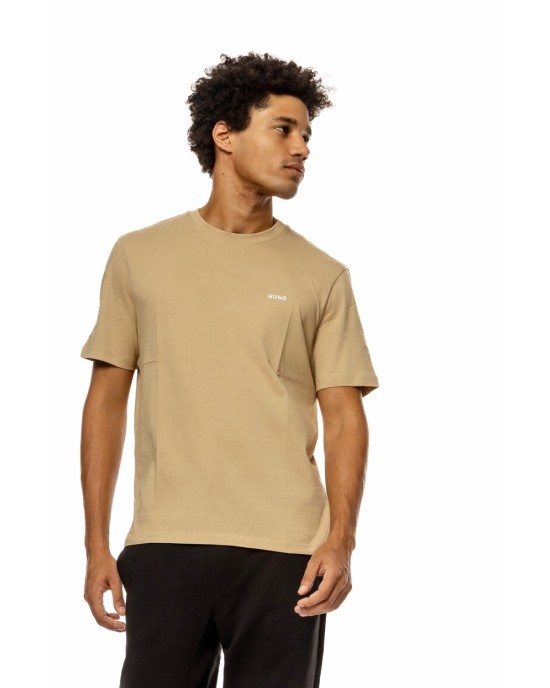 T-Shirt Hugo μπεζ ΚΟΝΤΟΜΑΝΙΚΕΣ