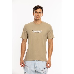 T-shirt Jack n Jones μπεζ T-shirt Jack n Jones μπεζ