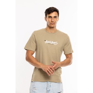 T-shirt Jack n Jones μπεζ T-shirt Jack n Jones μπεζ