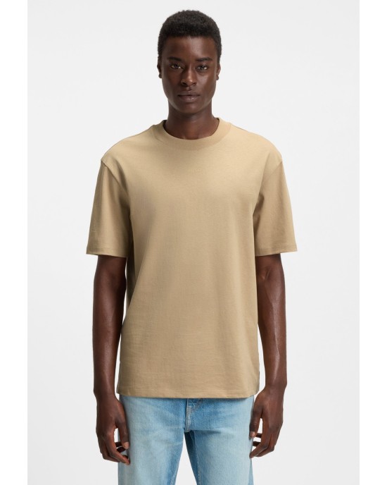 T-Shirt Hugo μπεζ ΚΟΝΤΟΜΑΝΙΚΕΣ