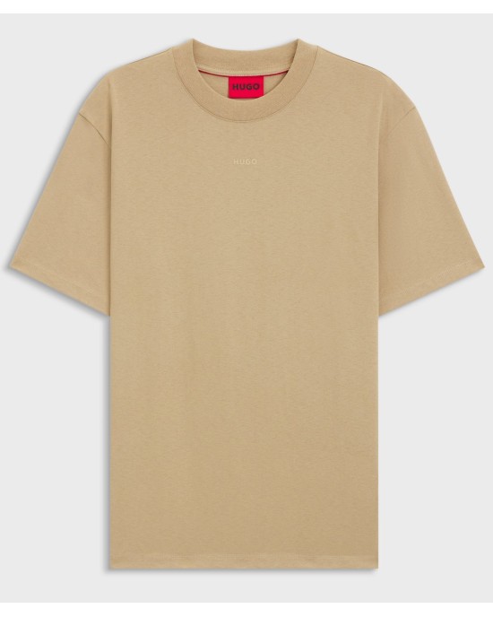 T-Shirt Hugo μπεζ ΚΟΝΤΟΜΑΝΙΚΕΣ