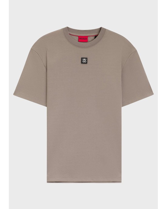 T-Shirt Hugo μπεζ ΚΟΝΤΟΜΑΝΙΚΕΣ