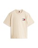 T-shirt Tommy Jeans μπεζ ΚΟΝΤΟΜΑΝΙΚΕΣ