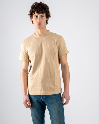 T-shirt Tommy Jeans μπεζ